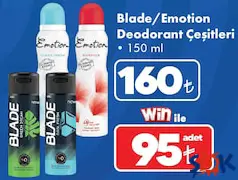 BLADE/EMOTİON DEODORANT ÇEŞİTLERİ 150 ML